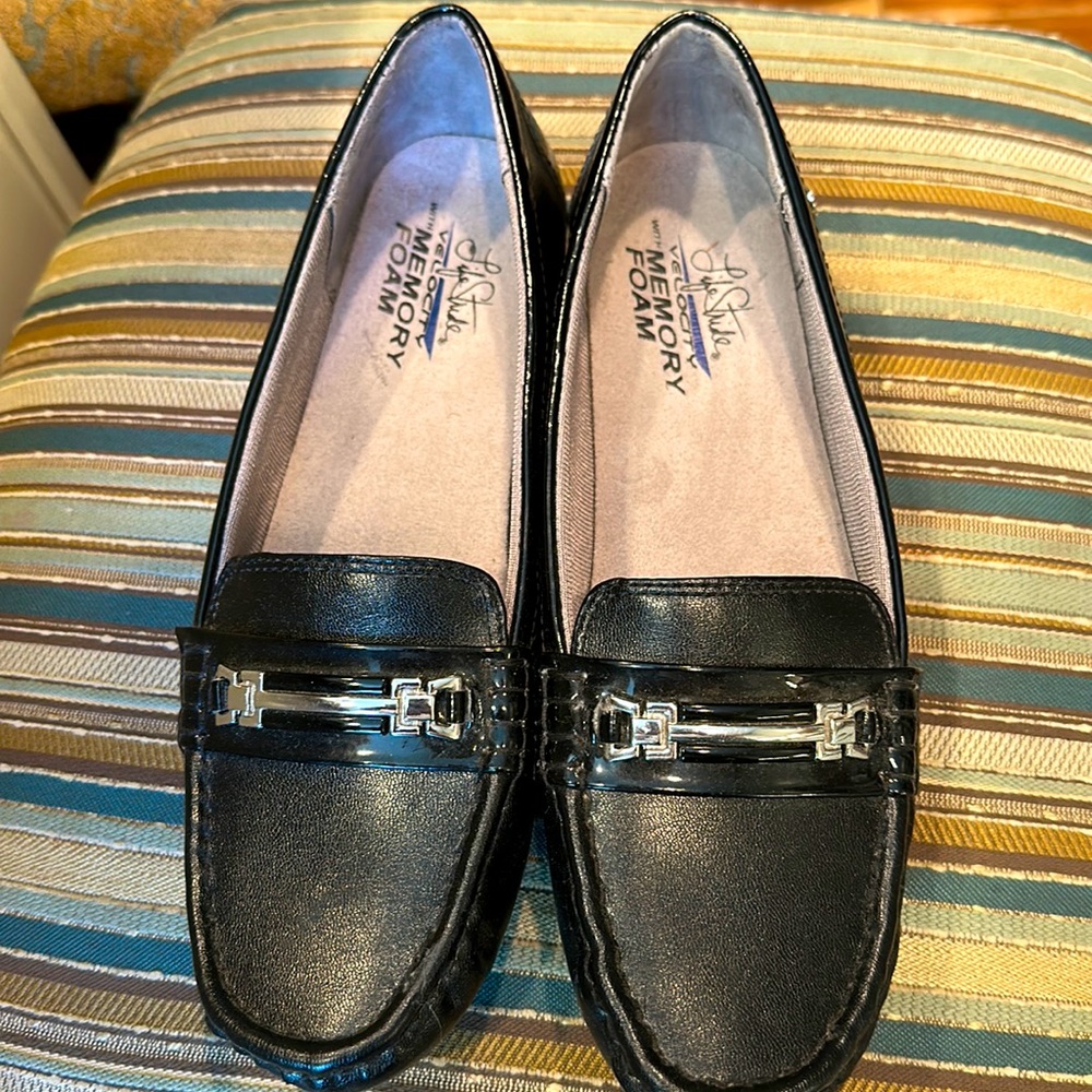 Black LifeStride Loafers 8 1/2